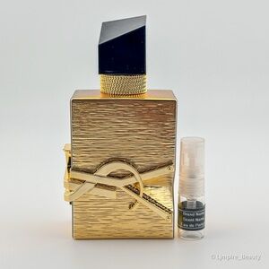 One 1) 2 mL Sample of YVES SAINT LAURENT Libre Vanille Couture in Glass Atomizer